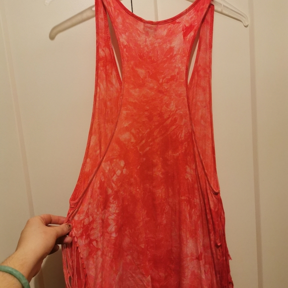 Guns n' Roses tie dye fringe tank top - Picture 3 of 4